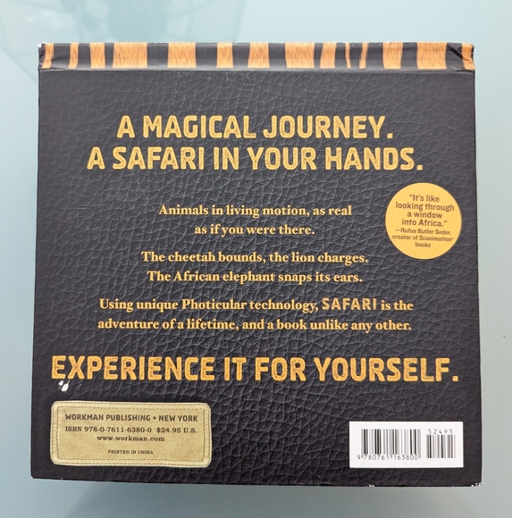 Safari: A Photicular Book by Kainen and Kaufman - Animated Jungle Book Hardcover - Picture 4 of 10